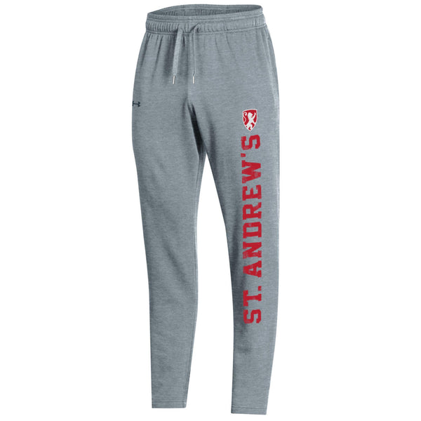 Adult UA True Grey Open Bottom Sweatpants