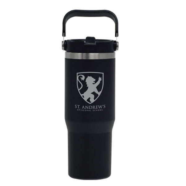St. Andrew's Insulated Black Water Bottle