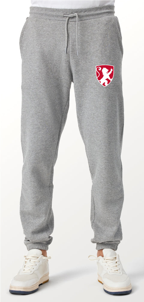 Adult Carbon Grey Elastic Bottom, Light Weight Sweatpants