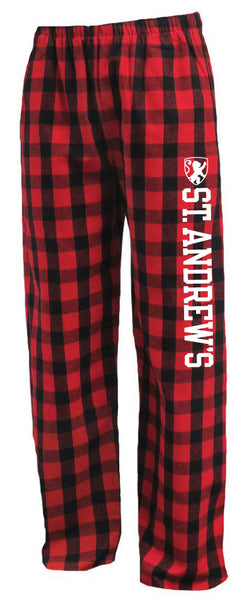 Youth Buffalo Red & Black Flannel Pajama Pants