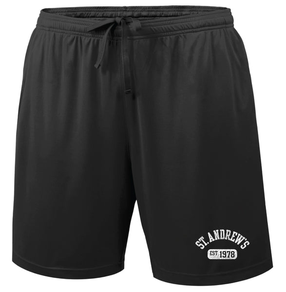 Men's Two Pocket Black (Est. 1978) Shorts