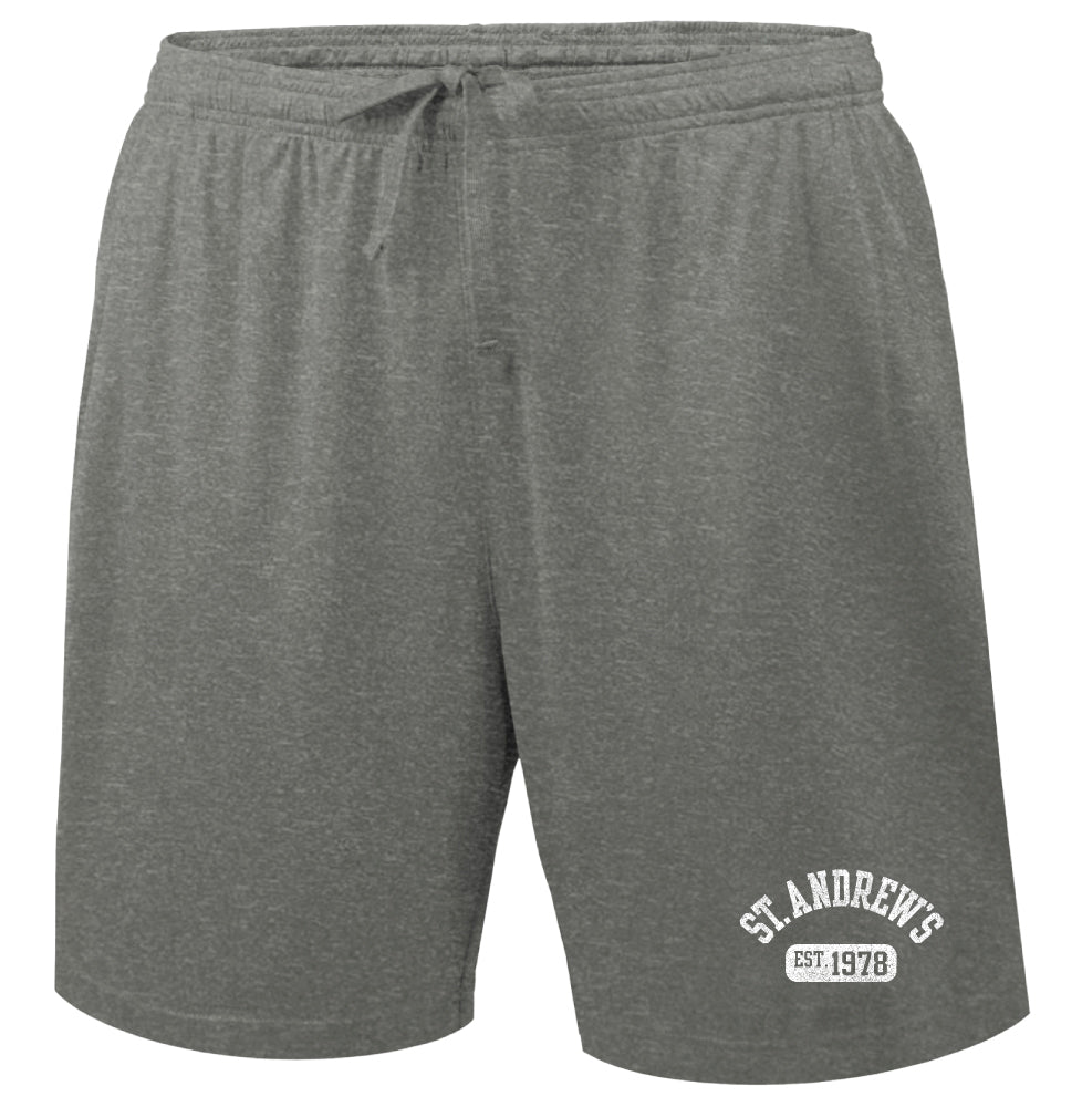 Mens Two Pocket Grey St. Andrew's Athletic Shorts