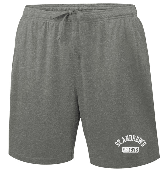 Mens Two Pocket Grey St. Andrew's Athletic Shorts (Est 1978)