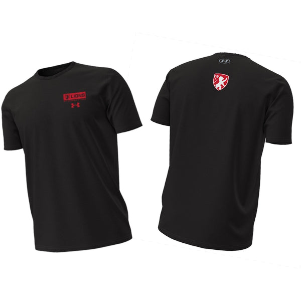 UA Black Performance Cotton w/ Red Block