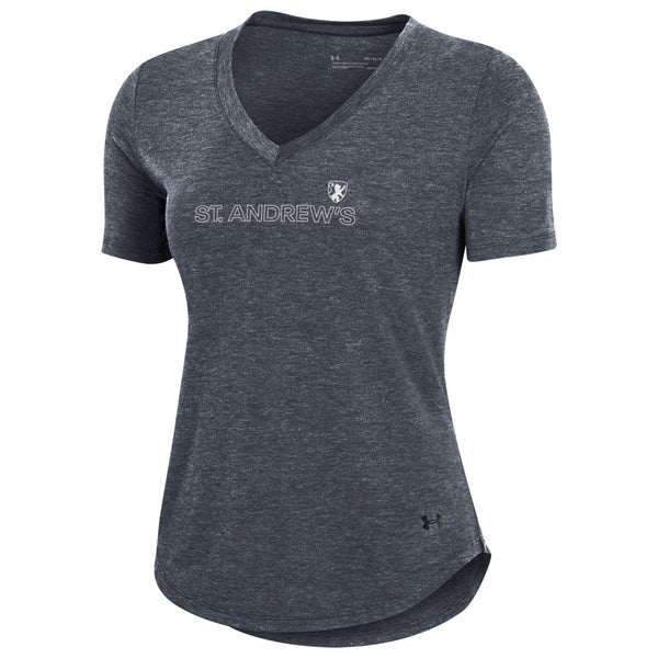 UA Women's Breezy Soft V-Neck T Shirt