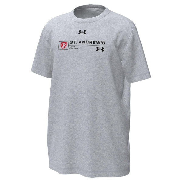 Youth UA Tech Stretch Mod Grey T-Shirt