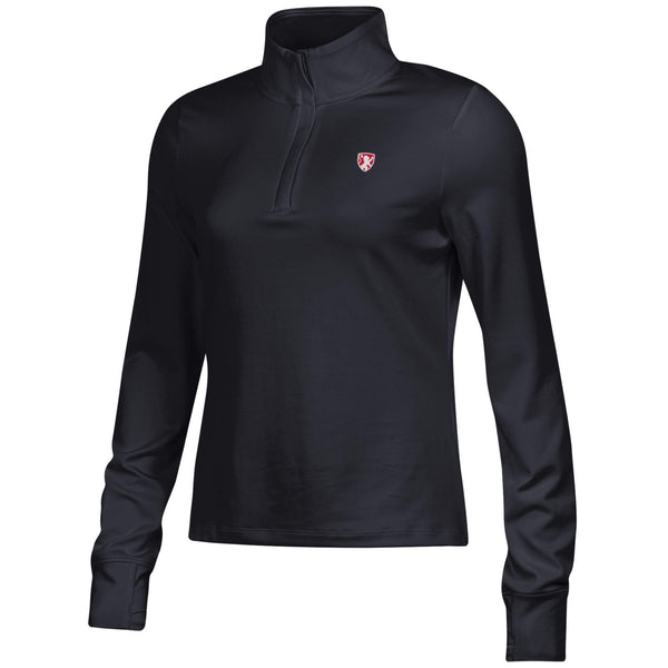 Women's UA Black Motion 1/4 Zip Fleece