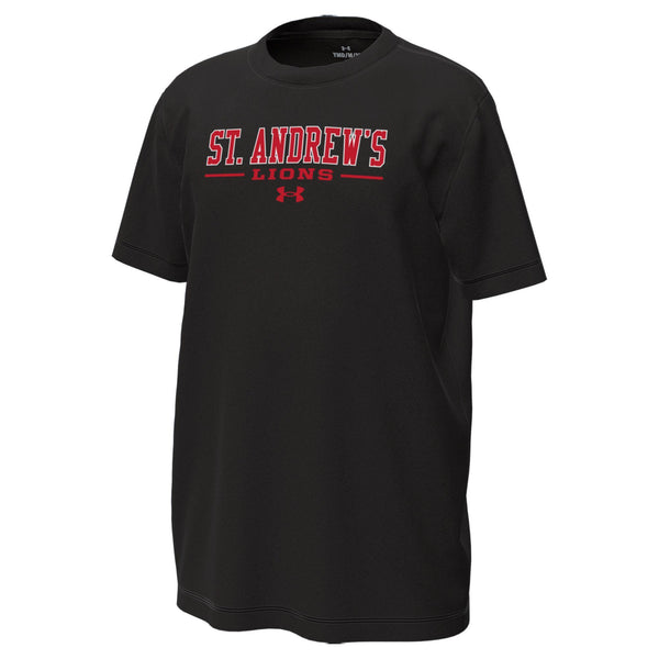 Youth UA Black Tech Stretch Tech T-Shirt