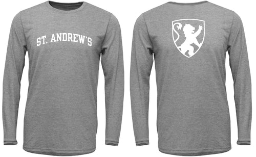 Youth Super Soft Steel Grey Cotton Long Sleeve Shirt