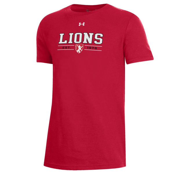 Youth UA Red Cotton LIONS T Shirt
