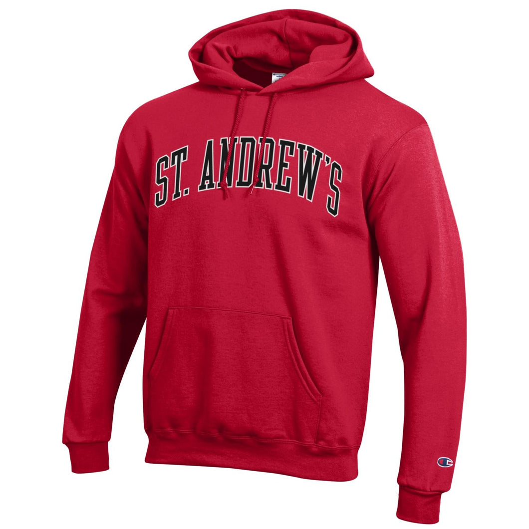 Champion Red Powerblend Hoodie