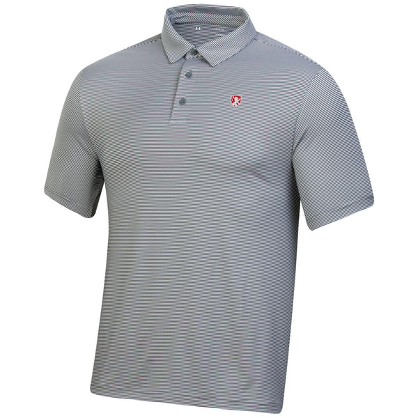 Adult UA Dark Grey Stripe Polo