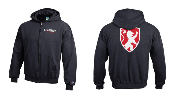 Youth Champion Black Full Zip Hoodie