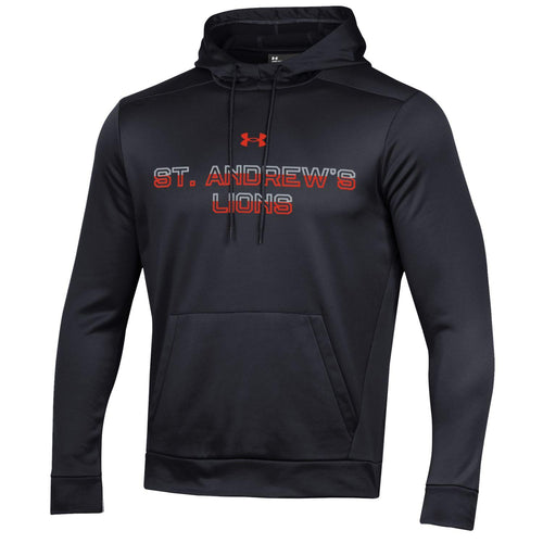 UA Black Tech Decal Fleece Hoodie