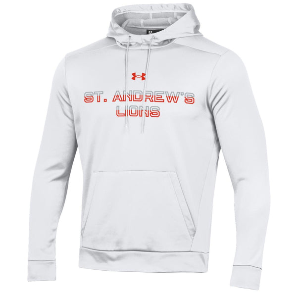 UA White Tech Decal Fleece Hoodie
