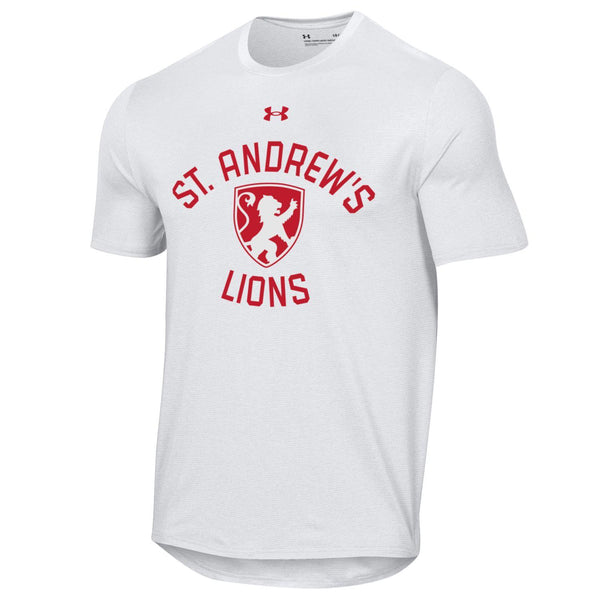 Adult UA White Mesh Tech T-Shirt