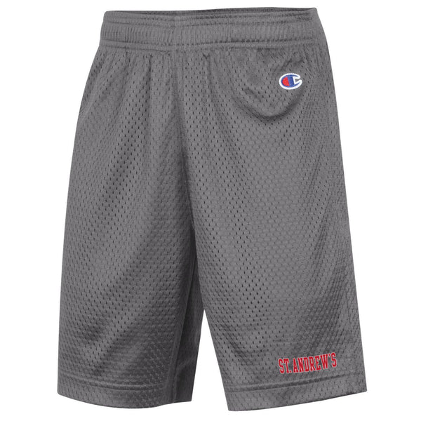 Boys Classic Grey Mesh Shorts