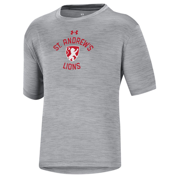 Youth UA Mod Grey Vent Tech T-Shirt