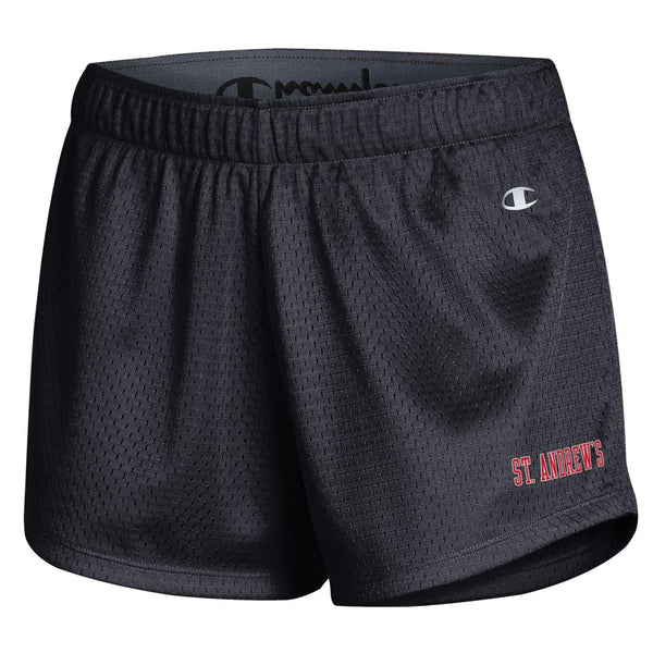 Women's Champion Black Mesh Shorts