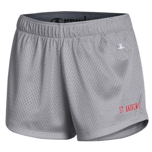 Women's Champion Grey Mesh Shorts