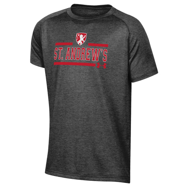 Youth UA Carbon Gray (with bars) Tech T- Shirt